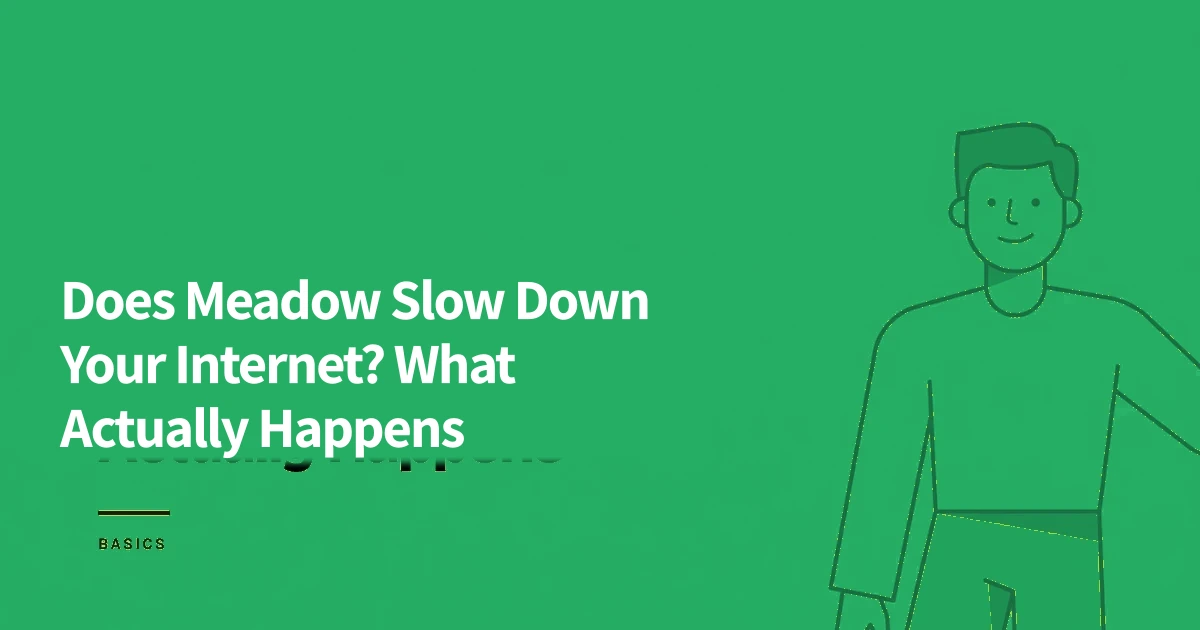 Does Meadow Slow Down Your Internet? What Actually Happens